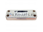 Пластинчатый теплообменник Zilmet для котлов Moguchi MG08020002 купить Пластинчатый теплообменник Zilmet для котлов Moguchi MG08020002