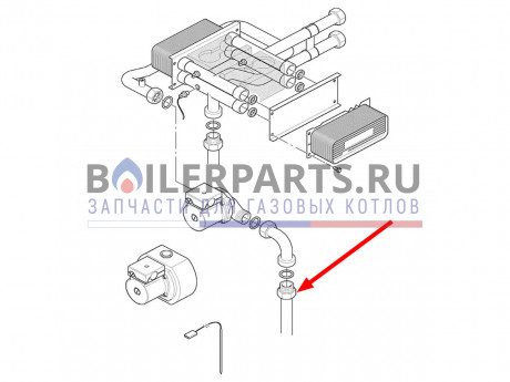 Труба, ХВС, RL 400 для котлов Vaillant 0020052257 фото купить Труба, ХВС, RL 400 для котлов Vaillant 0020052257 - цена с доставкой