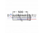 Удлинительная труба 0,5 м, D110 мм для котлов Vaillant 0020106384 купить Удлинительная труба 0,5 м, D110 мм для котлов Vaillant 0020106384 недорого