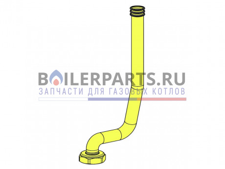 Трубка, соединение с насосом для котлов Protherm 11/24 кВт 0020119769 фото купить Трубка, соединение с насосом для котлов Protherm 11/24 кВт 0020119769 - цена с доставкой