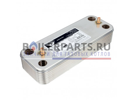 Теплообменник на горячую воду Zilmet 14 пластин для котлов Baxi/Westen 17b2071400.ZLMT фото купить Теплообменник на горячую воду Zilmet 14 пластин для котлов Baxi/Westen 17b2071400.ZLMT - цена с доставкой