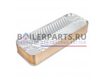 Теплообменник на горячую воду Zilmet 14 пластин для котлов Baxi/Westen 17b2071400.ZLMT купить Теплообменник на горячую воду Zilmet 14 пластин для котлов Baxi/Westen 17b2071400.ZLMT