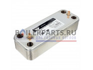 купить Теплообменник ГВС Zilmet 16 пластин для котлов Baxi/Westen 17b2071600.ZLMT с доставкой