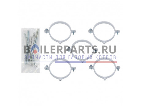 Хомуты для крепления труб Dn 80 мм (5 шт.) для котлов Vaillant 300940 фото купить Хомуты для крепления труб Dn 80 мм (5 шт.) для котлов Vaillant 300940 - цена с доставкой
