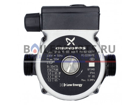 Насос циркуляционный Grundfos UPS 15-65 для котлов Baxi Slim, Galaxy 3611300 фото купить Насос циркуляционный Grundfos UPS 15-65 для котлов Baxi Slim, Galaxy 3611300 - цена с доставкой