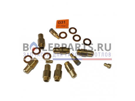 Комплект форсунок LPG на сжиженный газ D2,15 (7шт) для котлов Ferroli 39813980 фото купить Комплект форсунок LPG на сжиженный газ D2,15 (7шт) для котлов Ferroli 39813980 - цена с доставкой