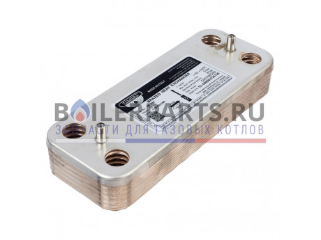 Вторичный теплообменник Zilmet 12 пластин для котлов Ferroli 398901673 фото купить Вторичный теплообменник Zilmet 12 пластин для котлов Ferroli 398901673 - цена с доставкой