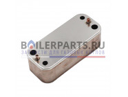 купить Вторичный теплообменник 22 пластины для котлов Italtherm Time 25-30-35 F 515000620 с доставкой