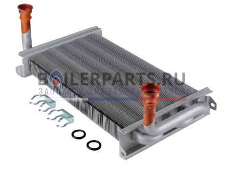 купить Теплообменник основной для котлов Ariston, Chaffoteaux 61011136 - цена с доставкой