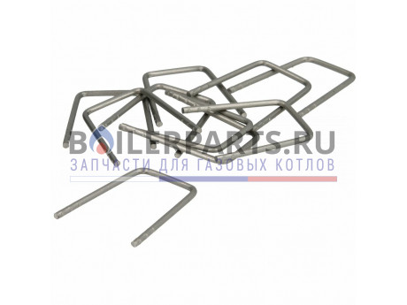 Скоба (10 штук) для котлов ZW23, WR11, WTD14xx Bosch/Buderus 87047050250 фото купить Скоба (10 штук) для котлов ZW23, WR11, WTD14xx Bosch/Buderus 87047050250 - цена с доставкой