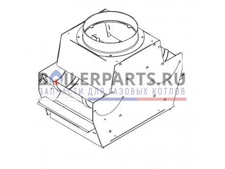 купить Комплект дымового колпака (атмо, монотермический, 24кВт) для котлов Alphatherm 95213764 - цена с доставкой