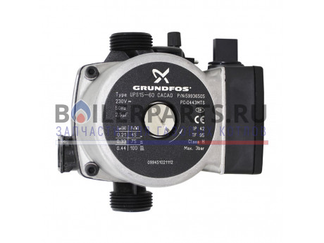 Насос циркуляционный Grundfos UPS 15-60 для котлов Ariston Genus 27 BFFI Plus 996613 фото купить Насос циркуляционный Grundfos UPS 15-60 для котлов Ariston Genus 27 BFFI Plus 996613 - цена с доставкой