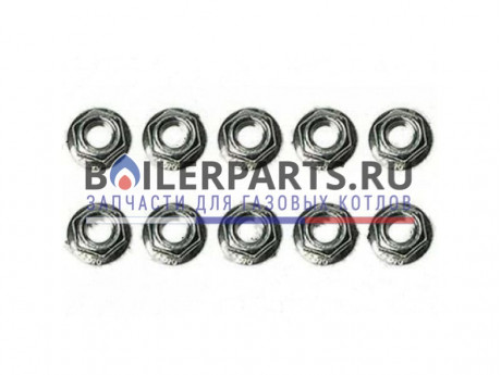 купить Гайка стальная на горелку VU 1000-1206 (10 штук) для котлов Vaillant 0020272058 - цена с доставкой
