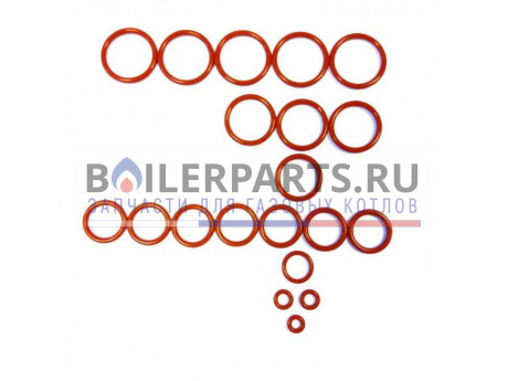 Комплект колец уплотнительных для котла Rinnai RMF/R/RE/CMF 493330003 фото купить Комплект колец уплотнительных для котла Rinnai RMF/R/RE/CMF 493330003 - цена с доставкой