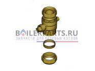 купить Шаровой запорный кран DN32 с зажимным кольцом для котлов Viessmann 7828910 с доставкой