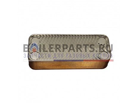 Теплообменник вторичный ГВС Zilmet 20 пластин для котлов Baxi/Westen 17B2072000 фото купить Теплообменник вторичный ГВС Zilmet 20 пластин для котлов Baxi/Westen 17B2072000 - цена с доставкой