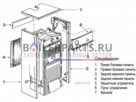 купить Панель обшивки правая для котлов Sime 6274896 - цена с доставкой