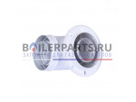 Колено 90° с фланцем, d 60/100мм/K5D для котлов Protherm 0020056512 купить Колено 90° с фланцем, d 60/100мм/K5D для котлов Protherm 0020056512
