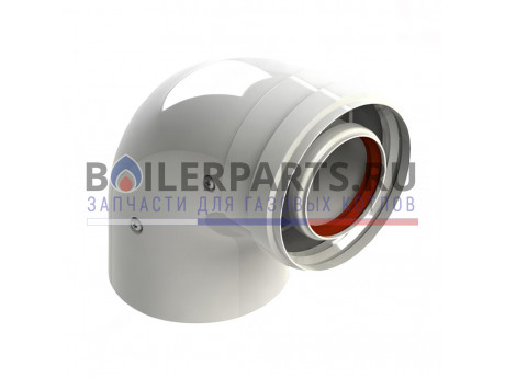Отвод коаксиальный 90° 60/100 мм для котлов Protherm 0020199402 фото купить Отвод коаксиальный 90° 60/100 мм для котлов Protherm 0020199402 - цена с доставкой