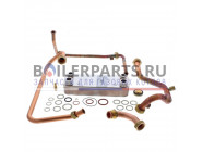 купить Теплообменник пластинчатый для котлов Vaillant T3, T4 с переходниками 065034 с доставкой