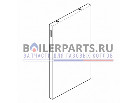 Стенка боковая левая Н-807 мм для котлов Vaillant 092406 фото купить Стенка боковая левая Н-807 мм для котлов Vaillant 092406 - цена с доставкой