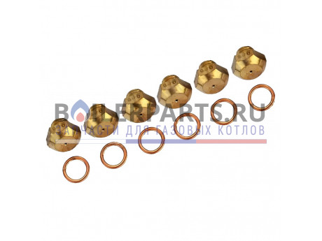 Комплект сопел для переналадки 6 шт. D 0,88 для котлов Vaillant 200144 фото купить Комплект сопел для переналадки 6 шт. D 0,88 для котлов Vaillant 200144 - цена с доставкой