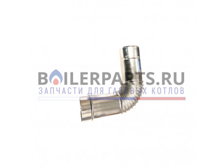 L- отвод D=75 мм дымохода для котлов Rinnai 498900093 фото купить L- отвод D=75 мм дымохода для котлов Rinnai 498900093 - цена с доставкой