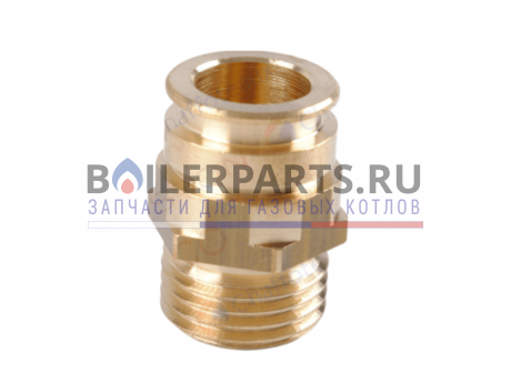 Штуцер подключения 1/2 для котлов Ariston/Chaffoteaux Ultra 65114930 фото купить Штуцер подключения 1/2 для котлов Ariston/Chaffoteaux Ultra 65114930 - цена с доставкой