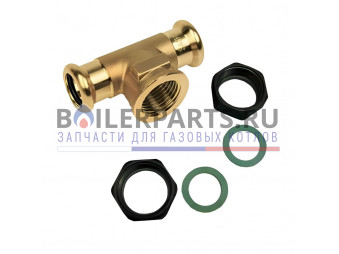 Купить Тройник для групп безопасности для котлов Viessmann G 11/2 x 11/2 x 11/2 7237422 - цены