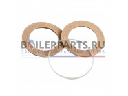 купить Стекло смотрового отверстия 38x27x2 мм (2 шт.) для котлов Buderus 7742000133 с доставкой