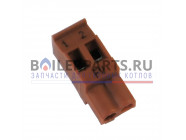 купить Клемма 2-контактная коричневая для котлов Buderus 7747023728 с доставкой