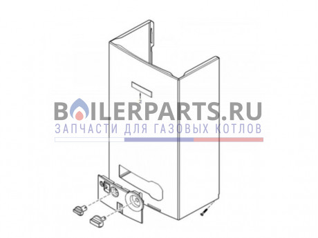 Кожух для котлов Bosch/Buderus 87054313270 фото купить Кожух для котлов Bosch/Buderus 87054313270 - цена с доставкой