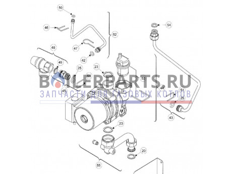 Труба насоса для котлов ZWE24-4MFK Bosch/Buderus/Junkers 87107258040 фото купить Труба насоса для котлов ZWE24-4MFK Bosch/Buderus/Junkers 87107258040 - цена с доставкой