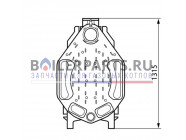 купить Секция для котлов Bosch/Buderus/Junkers (задняя) 87185721900 с доставкой