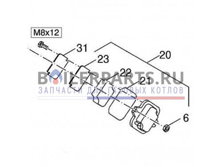 купить Теплоизоляция люка для чистки для котлов Bosch/Buderus/Junkers G615/GE615/G/GE615 16 8718584435 - цена с доставкой