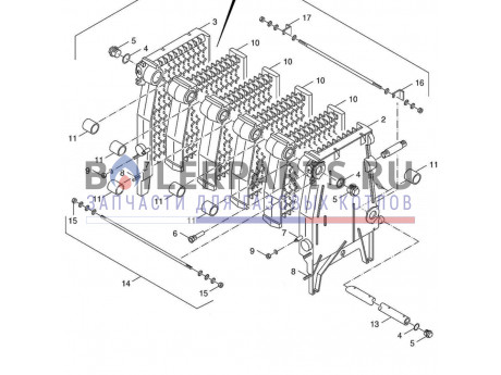 Распределяющая труба левая для котлов Bosch/Buderus/Junker 8718585136 фото купить Распределяющая труба левая для котлов Bosch/Buderus/Junker 8718585136 - цена с доставкой