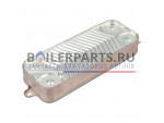 Теплообменник вторичный 14 пластин для котлов Buderus, Bosch 87186446231 купить Теплообменник вторичный 14 пластин для котлов Buderus, Bosch 87186446231