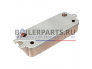 купить Теплообменник вторичный 16 пластин для котлов Bosch, Buderus 87186446250 с доставкой