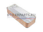 Теплообменник вторичный ГВС 16 пластин для котлов Koreastar ks90263940 купить Теплообменник вторичный ГВС 16 пластин для котлов Koreastar ks90263940