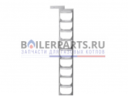 купить Турбулизатор 285*30 для котлов Kiturami STSO-13/25, STSG-25 S431100013 с доставкой