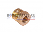 купить Муфта соединительная топливного шланга 1/2" х 1/4" для котлов Kiturami Turbo, STSO, Turbo-HiFin S521100003 с доставкой